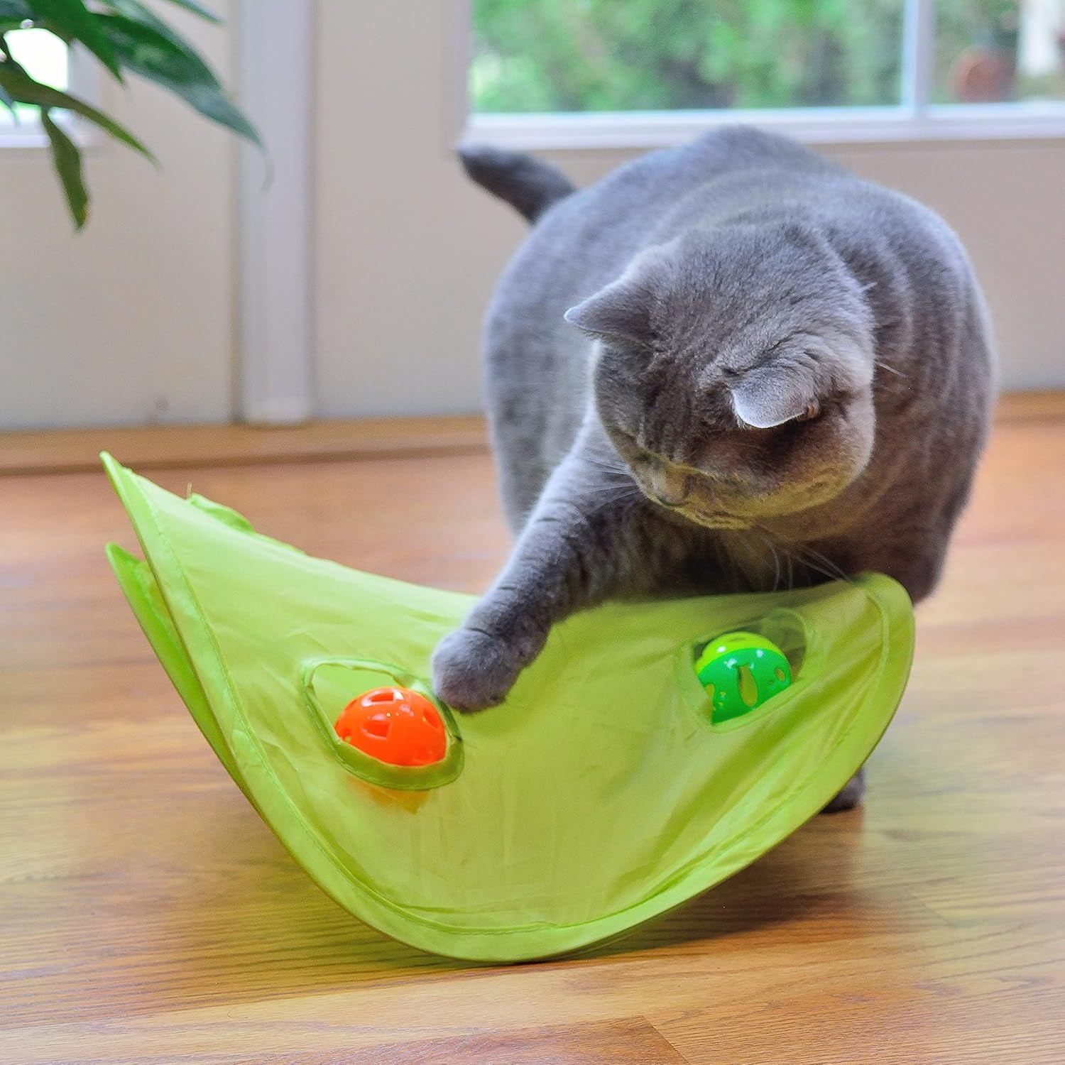 18 Cat Toys Assortments - Teaser Wand, Interactive Bell Toy, Sparkle Balls for Kitten, Puppy, Kitty (With Hide Seek Toy)